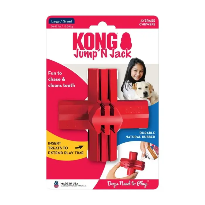KONG Jump'N Jack Large - rotaļlieta suņiem
