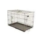 Flamingo metāla būris (ar divām durtiņām) EBO M 47x77x55cm pelēks — Foto 2