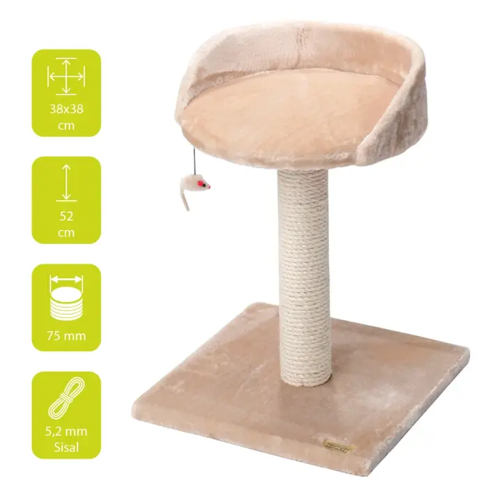 Scratching Tree SOFA 38x38xh52cm creme