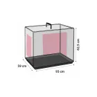 Flamingo metāla būris (bīdāmās durvis) NYO L 59x93x62,5cm melns — Foto 4