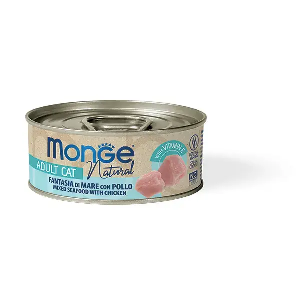 Monge Cat Natural Seafood Mixed with Chicken 80 g