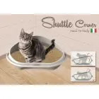 Atvērtā kaķu stūra tualete ar apmali Shuttle Corner Big 58x48x20,5 cm, dažādas krāsas — Foto 6