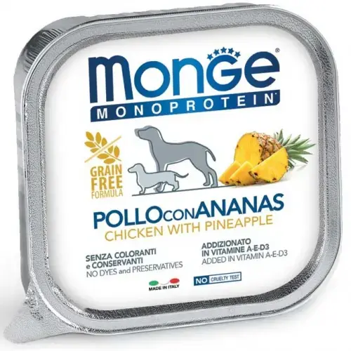 Monge Dog Monoprotein Fruits Pate Chicken