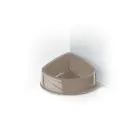 Plastmasas bļoda, stūra CORNER LUX 20 x 15 x 8 h cm — Foto 3