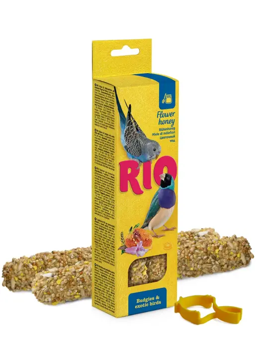 RIO Sticks for budgies and exotic birds with honey 2x40 g - nūjiņas ar medu
