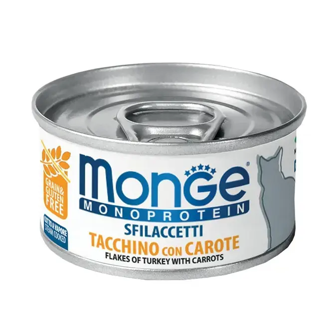 Monge Cat Monoprotein Flakes Turkey with Carrots 80 g