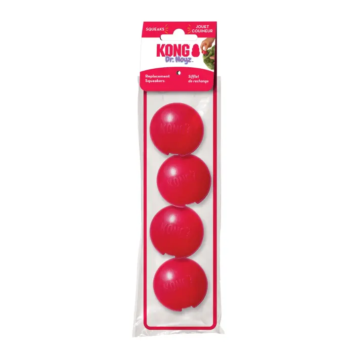 KONG Squeakers 4-pack Large - maināmi pīkstuli pīkstošam rotaļlietam suņiem