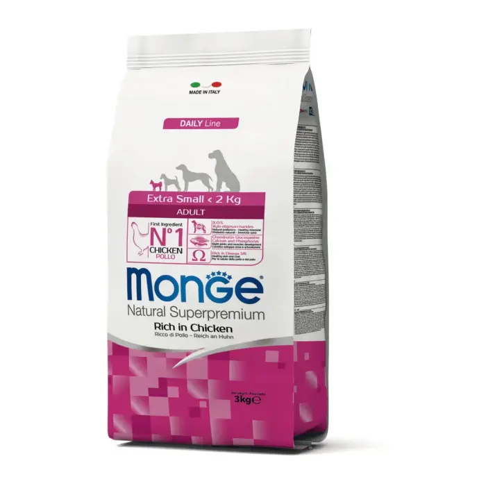 Monge Dog Extra Small Adult Rich in Chicken 3 kg