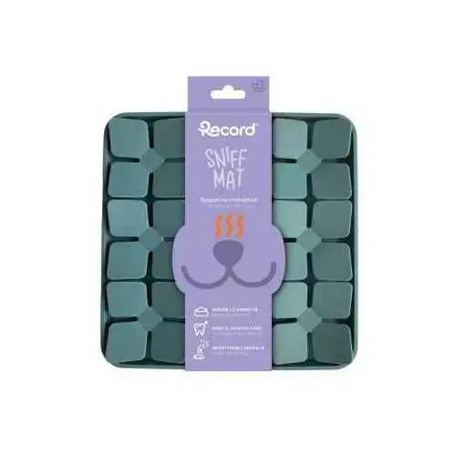Square sniffing mat for dogs and cats Petrol blue 20,6 cm