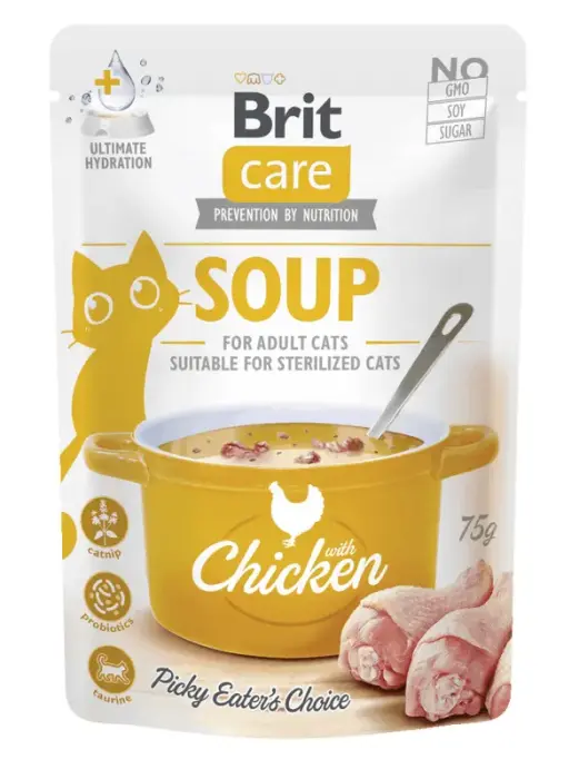 Brit Care Cat Soup Chicken 75 g