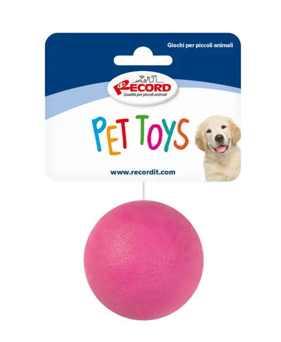HARD RUBBER TOY - BALL 6,5 CM 40 G