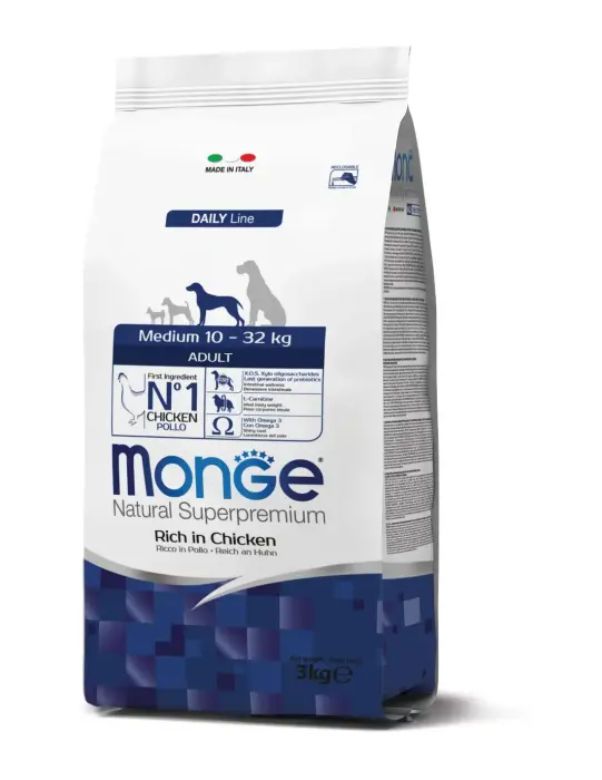 Monge Dog Medium Adult Rich in Chicken 3 kg