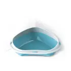 Atvērtā kaķu stūra tualete ar apmali Shuttle Corner Big 58x48x20,5 cm, dažādas krāsas — Foto 1