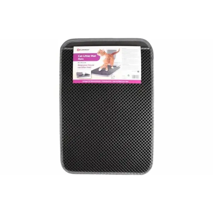 Flamingo CAT LITTER MAT MATZ BLACK 61x41x1,3CM