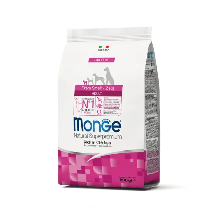Monge Dog Extra Small Adult Rich in Chicken 0,8 kg