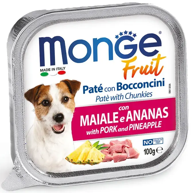 Monge Dog Fruit Pate and Chunkies