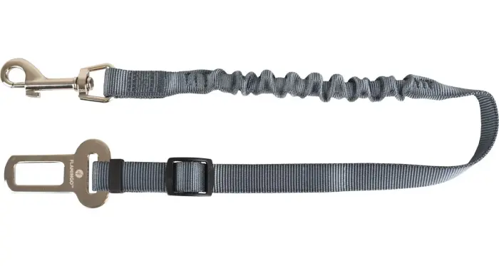 Flamingo auto drošības josta adapteris RUKA SHOCK ABSORBER GREY 43-50cm/15mm