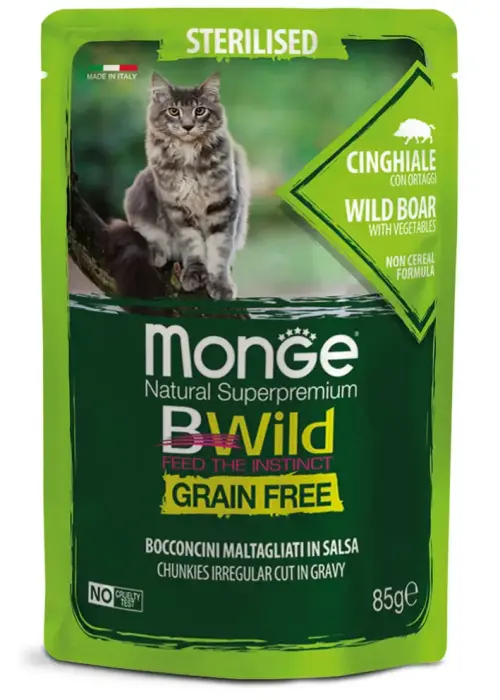 Monge Cat BWild Pouch Grain Free