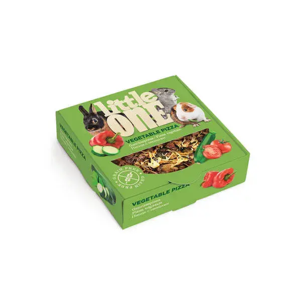 Little One treat-toy "Vegetable pizza" 55 g - kārums-rotaļlieta dārzeņu pica