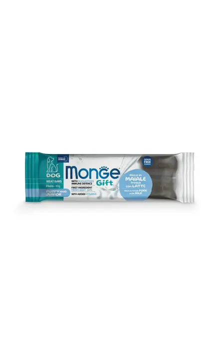 Monge Dog Gift Meat Bars Puppy And Junior Rich in Fresh Pork with Milk 40 g