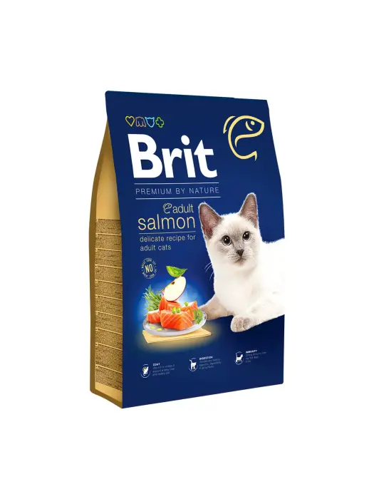 BRIT PREMIUM Cat Adult Salmon 0,3 kg barība kaķiem