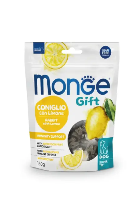 Monge Dog Gift Super M Immunity Support Rabbit with Lemon 150 g