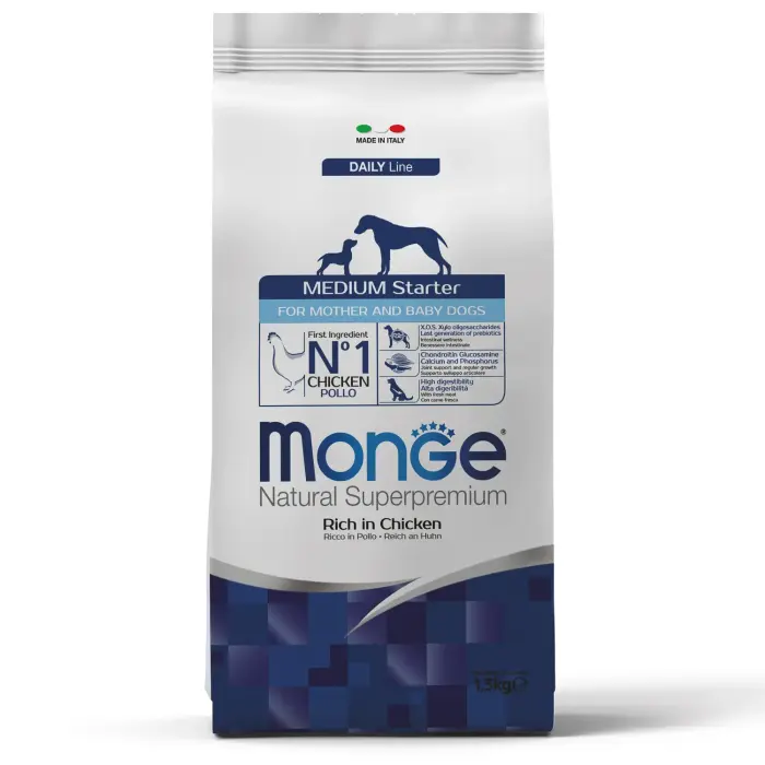 Monge Dog Medium Starter Rich in Chicken 1,5 kg