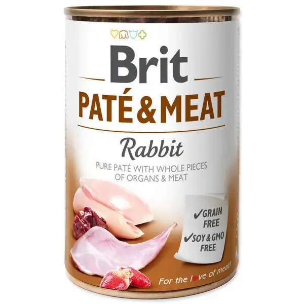 BRIT CARE wet Rabbit Paté & Meat 400 g