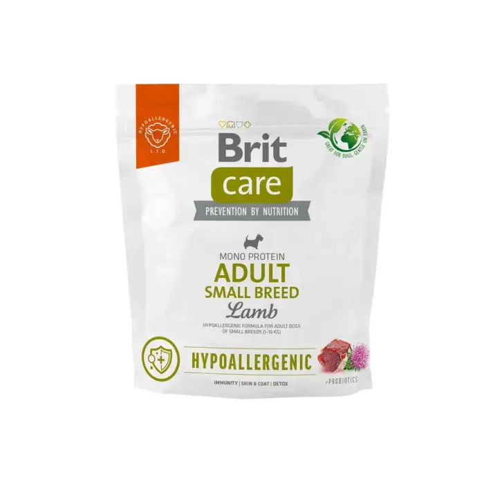 Brit Care HP Adult Small Breed Lamb & Rice 1 kg - barība suņiem
