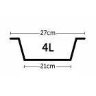 Flamingo H-STAND WITH DISHES OTIS 2x27CM 4L — Foto 4