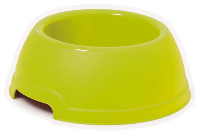 Pet bowl round Lucky 32,5x12h, with anti-slide, lt.2,7, different colors
