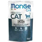 Monge Cat Grill Pouches Multipack Sterilised Veal, Cockerel, Trout 12x85 g — Foto 3