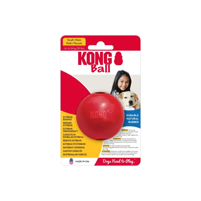 KONG Ball with Hole Small - rotaļlieta suņiem