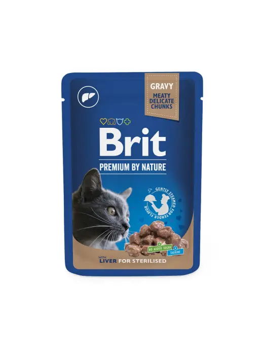 Brit Premium Cat Pouch Liver for