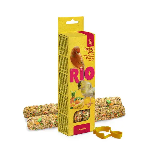 RIO Sticks for canaries with tropical fruit 2x40 g - nūjiņas ar tropu augļiem kanārijputniņiem