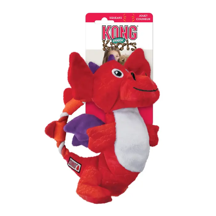 KONG Dragon Knots Medium / Large Assorted - dog toy