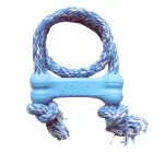 KONG Puppy Goodie Bone with Rope XS Assorted - rotaļlieta kucēniem — Foto 4