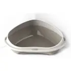 Atvērtā kaķu stūra tualete ar apmali Shuttle Corner Big 58x48x20,5 cm, dažādas krāsas — Foto 2