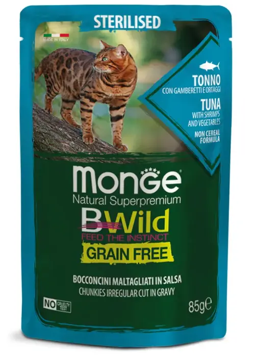 Monge Cat BWild Pouch Grain Free
