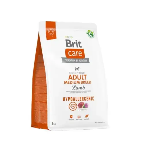 Brit Care HP Adult Medium Breed Lamb & Rice 3 kg barība suņiem