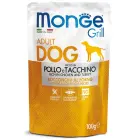 Monge Dog Grill Pouch Adult Chunkies Rich in Chicken and Turkey 100 g — Foto 1
