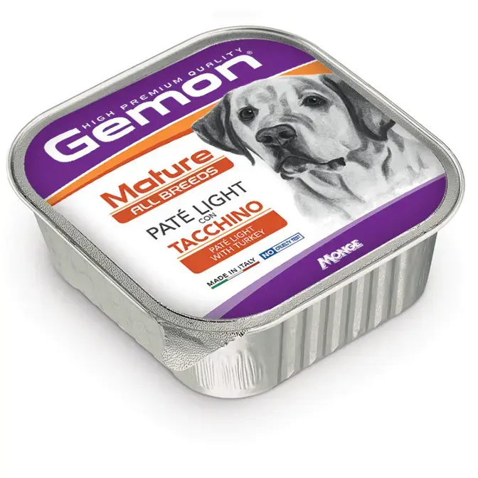 Gemon Dog Mature All Breeds Pate Light with Turkey 150 g