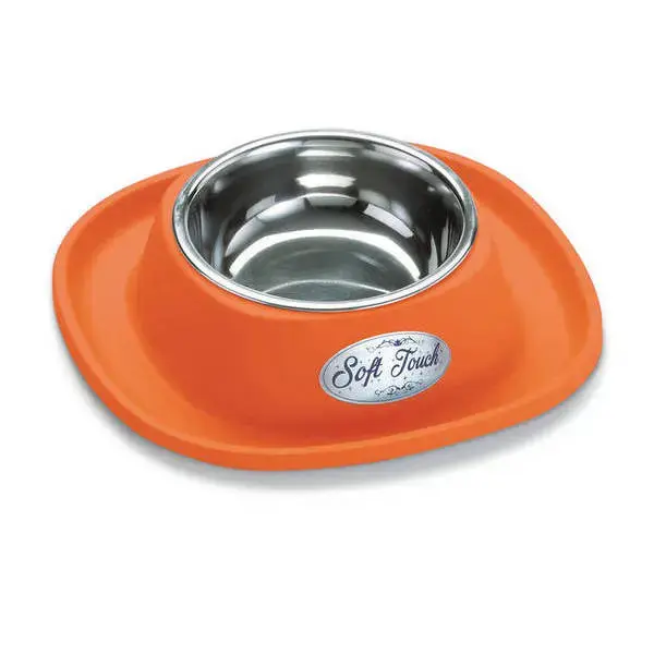 Metāla bļoda ar gumijas paliktni SOFT TOUCH 28x5,5cm, daž.krāsas