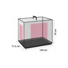 Flamingo metāla būris (bīdāmās durvis) NYO XL 71,5x108x76cm melns — Foto 4