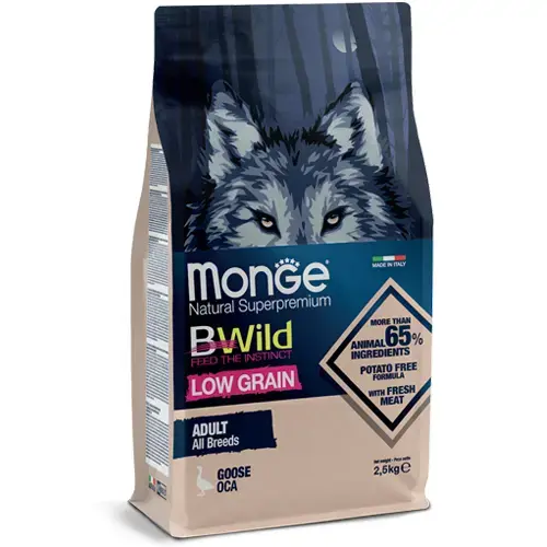 Monge Dog BWild Low Grain All Breeds Adult Goose 2,5 kg