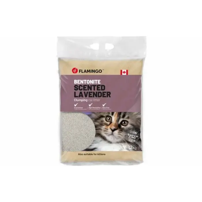 Flamingo CAT LITTER BENTONITE LAVENDER SCENT