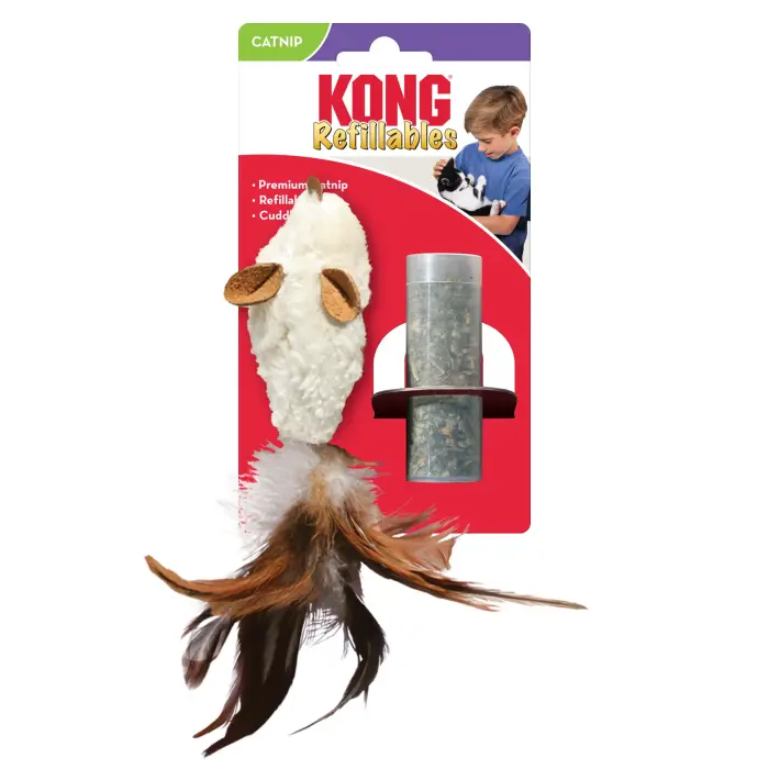 KONG Refillables Feather Mouse