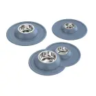 Volcano INOX Double soft bowl-holder cm. 49 x 33 x 6 h., different colors — Foto 1
