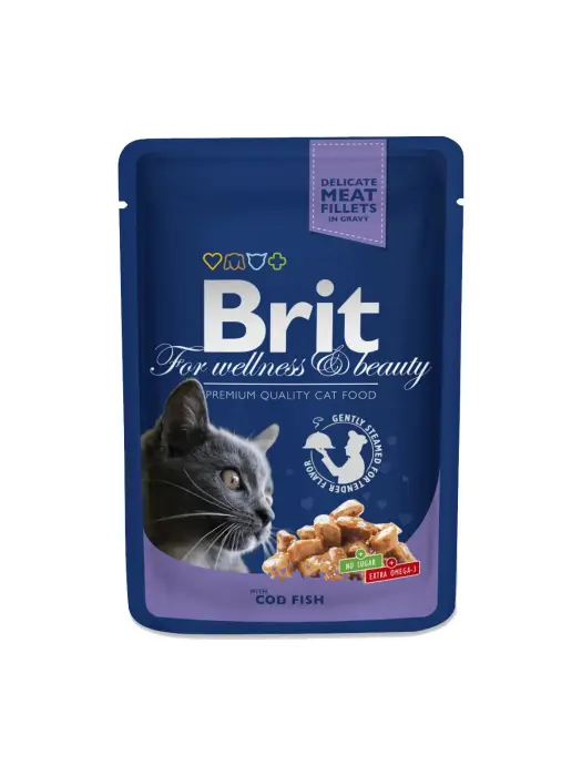 Brit Premium Cod Fish 100 g konservi kaķiem