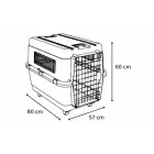 Flamingo Nomad L Dog Transport Cage Dark Grey, 80 x 57 x 65 cm — Foto 3